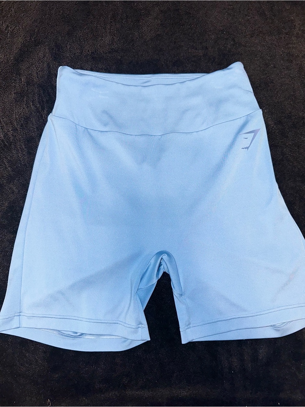 Gymshark Light Blue High-Waist Bike Shorts